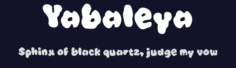 Yabaleya by wepfont.com — Decorative Font — thumbnail 2