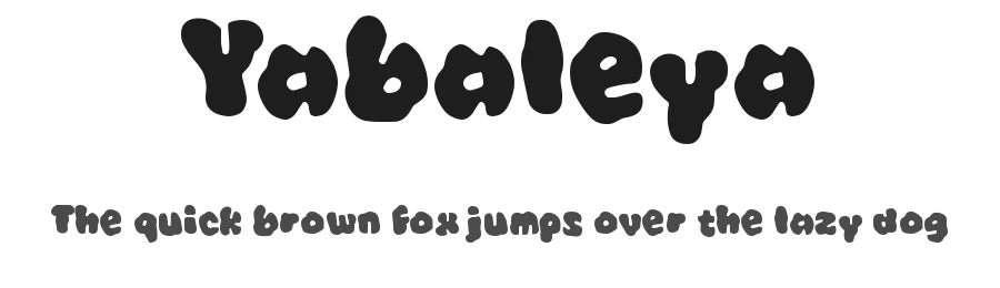 Yabaleya by wepfont.com — Decorative Font