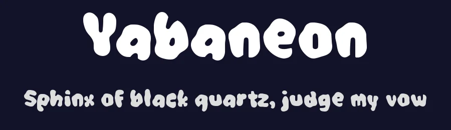 Yabaneon by wepfont.com — Decorative Font — thumbnail 2