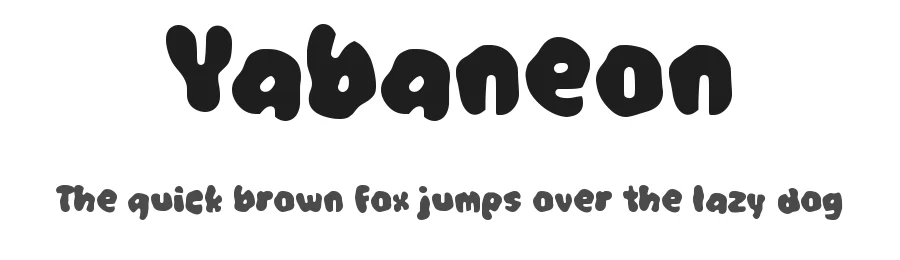 Yabaneon by wepfont.com — Decorative Font
