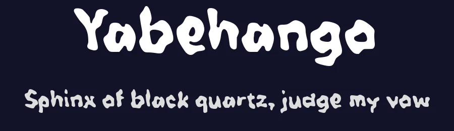 Yabehango by wepfont.com — Decorative Font — thumbnail 2