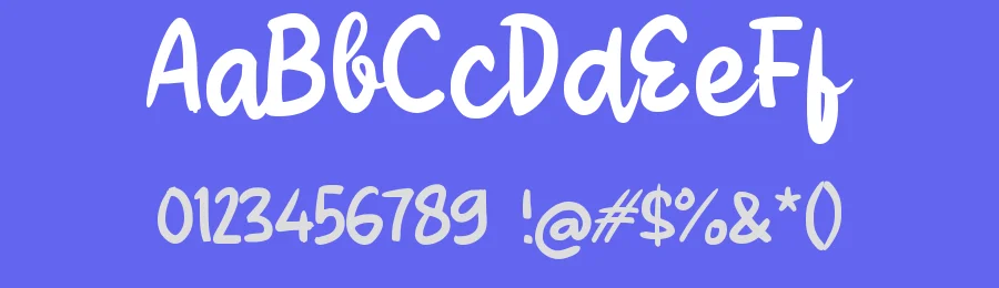 Yabeluzy by wepfont.com — Script Handwritten Font — thumbnail 3