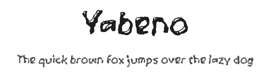 Yabeno by wepfont.com — Decorative Font