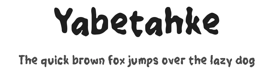 Yabetahke by wepfont.com — Decorative Font