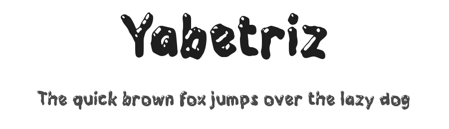 Yabetriz by wepfont.com — Decorative Font