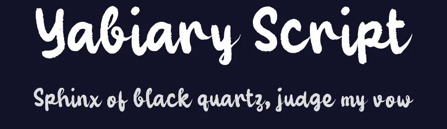 Yabiary Script by wepfont.com — Script Handwritten Font — thumbnail 2