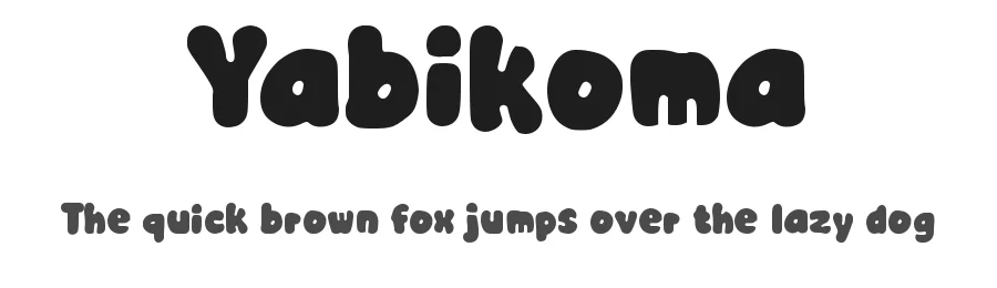 Yabikoma by wepfont.com — Decorative Font