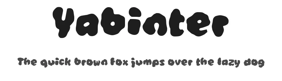 Yabinter by wepfont.com — Decorative Font