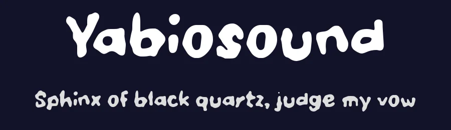 Yabiosound by wepfont.com — Decorative Font — thumbnail 2