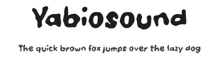 Yabiosound by wepfont.com — Decorative Font