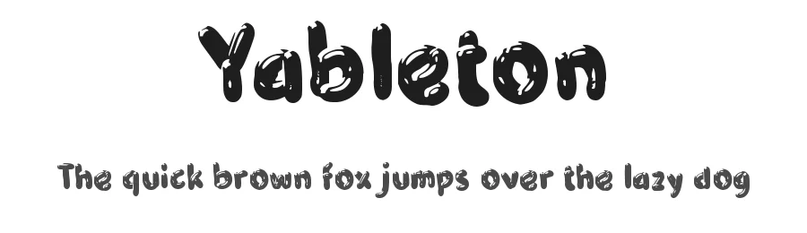 Yableton by wepfont.com — Decorative Font