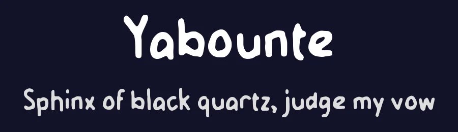 Yabounte by wepfont.com — Script Handwritten Font — thumbnail 2