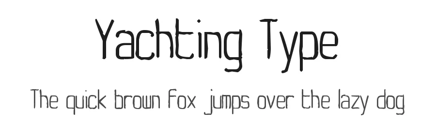 Yachting Type by Vic Fieger — Decorative Font