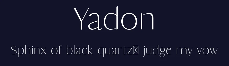 Yadon by creativetacos — Sans Serif Font — thumbnail 2