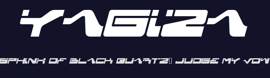 Yagiza by B-Rain — Display Font — thumbnail 2