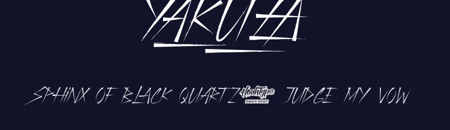 Yakuza by Noah Type — Decorative Font — thumbnail 2