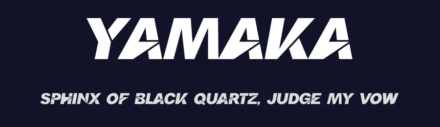 Yamaka by Mocha Frappuccino — Display Font — thumbnail 2