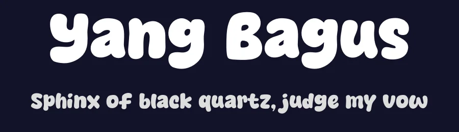 Yang Bagus by Khurasan — Decorative Font — thumbnail 2