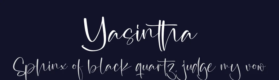 Yasintha by Perspectype Studio - Letterena.com — Script Handwritten Font — thumbnail 2