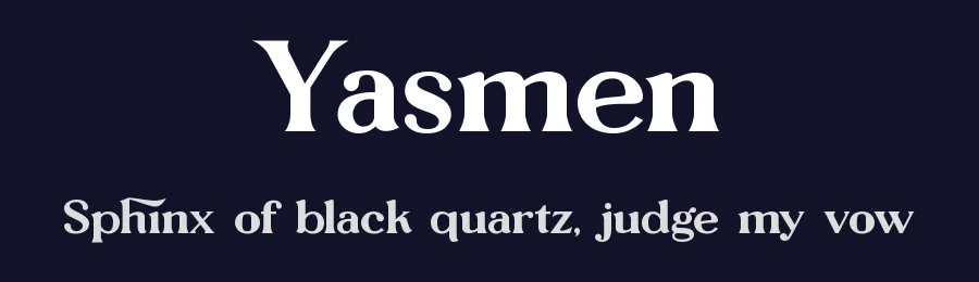 Yasmen by Font Kingdom — Serif Font — thumbnail 2