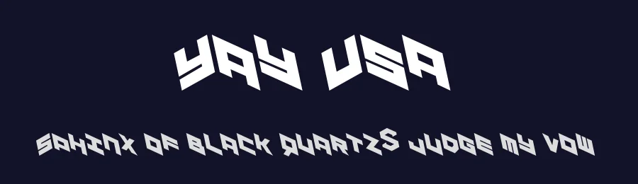 Yay Usa by Iconian Fonts — Display Font — thumbnail 2