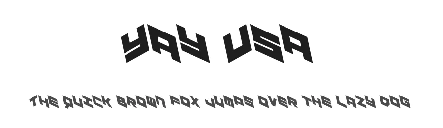 Yay Usa by Iconian Fonts — Display Font