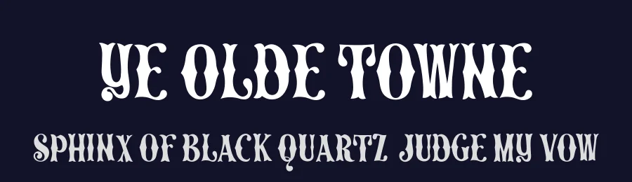 Ye Olde Towne by Sharkshock — Decorative Font — thumbnail 2