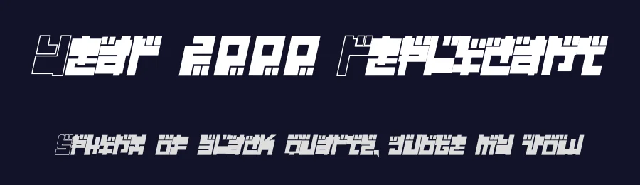 Year 2000 Replicant by ChaosFonts — Display Font — thumbnail 2