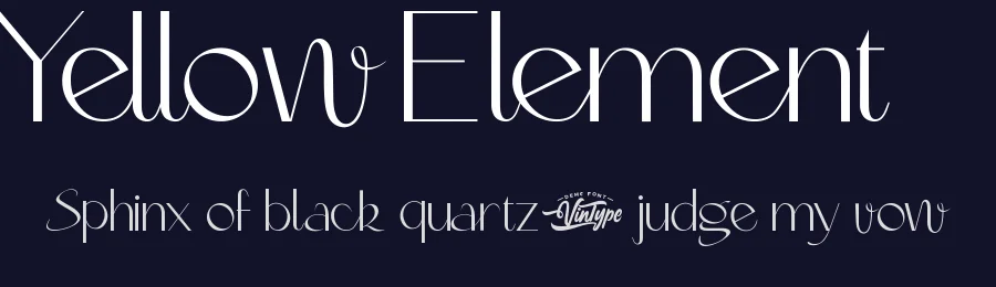 Yellow Element by VinType — Sans Serif Font — thumbnail 2
