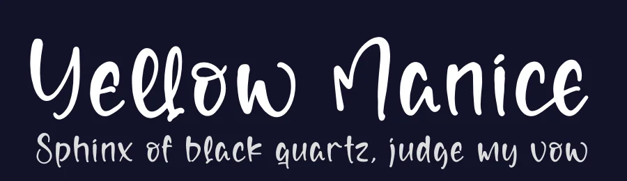 Yellow Manice by Perspectype Studio - Letterena.com — Script Handwritten Font — thumbnail 2