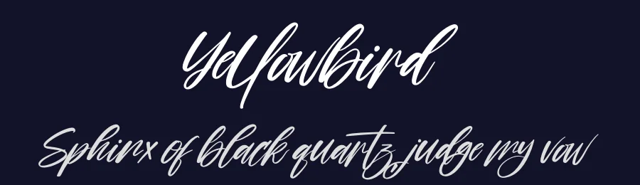 Yellowbird by Perspectype Studio - Letterena.com — Script Handwritten Font — thumbnail 2