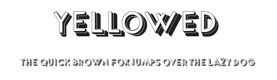 Yellowed by Vladimir Nikolic — Sans Serif Font