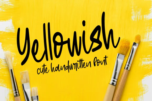 Yellowish Font by Creative Zone by Creative Zone — Script Handwritten Font