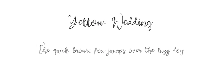 Yellow Wedding