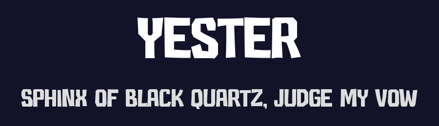 Yester by Pinisiart — Decorative Font — thumbnail 2