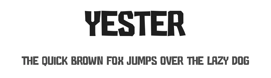 Yester by Pinisiart — Decorative Font