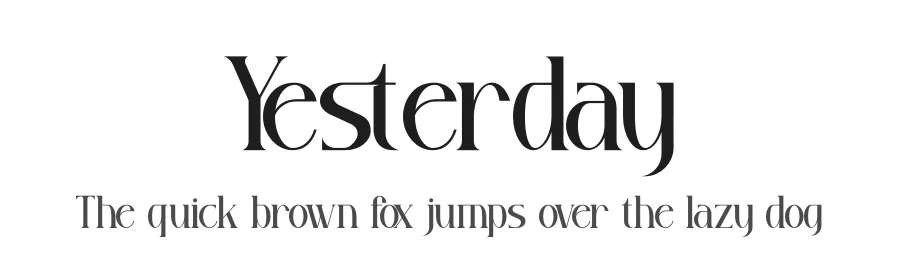 Yesterday by Storytype Studio β Sans Serif Font