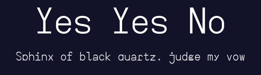 Yes Yes No by YesYesNo — Sans Serif Font — thumbnail 2