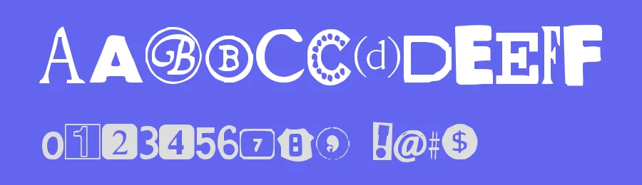 Yet Another Ransom Note by Phelan Riessen — Decorative Font — thumbnail 3