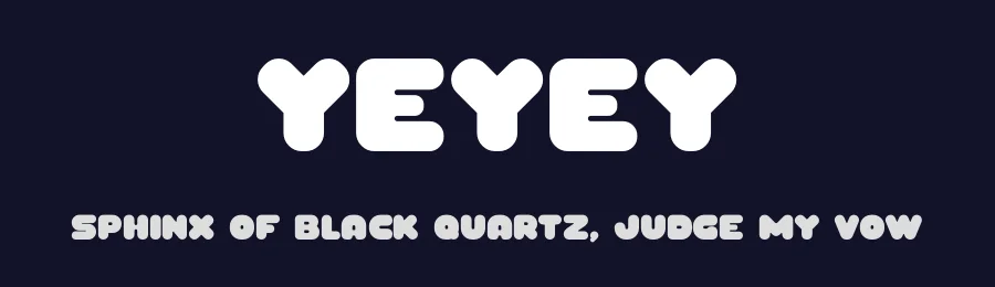 Yeyey by Don Marciano — Decorative Font — thumbnail 2