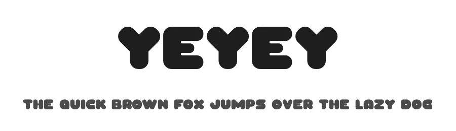 Yeyey by Don Marciano — Decorative Font