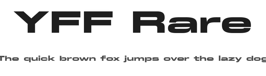 YFF Rare by YFF — Sans Serif Font