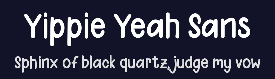 Yippie Yeah Sans by Almarkhatype — Decorative Font — thumbnail 2