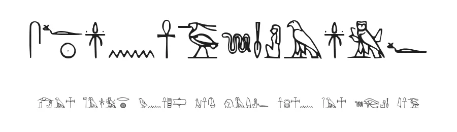 Yiroglyphics by Iconian Fonts — Dingbats Font