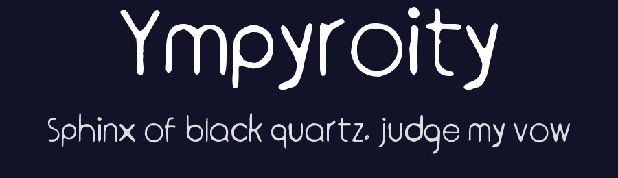 Ympyroity by Juha Korhonen — Decorative Font — thumbnail 2