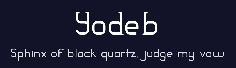 Yodeb by Jorge Bedoy — Serif Font — thumbnail 2