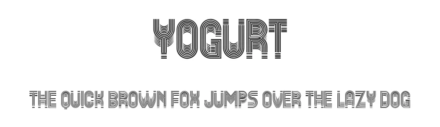 Yogurt by Vladimir Nikolic — Decorative Font