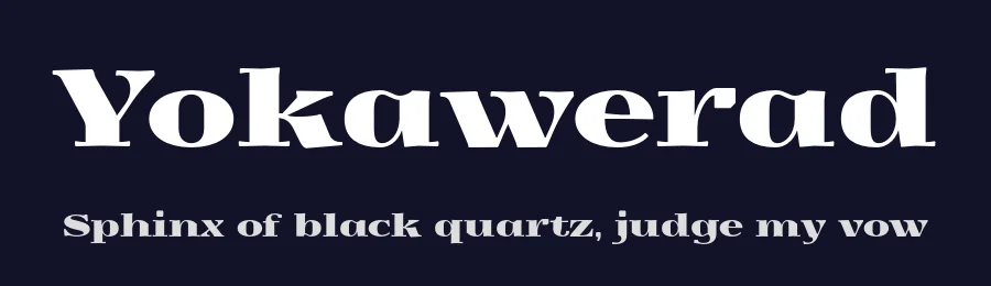Yokawerad by gluk — Serif Font — thumbnail 2