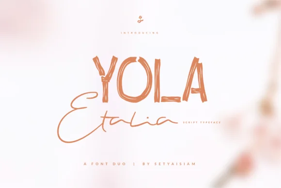 Yola Etalia Font by setyaisiam — Script Handwritten Font