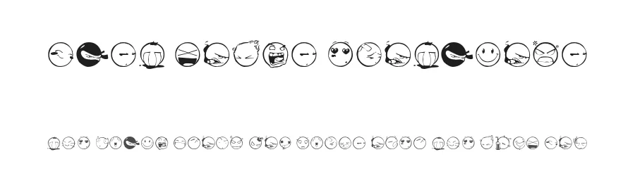 DIST Yolks Emoticons by TypeLand — Dingbats Font